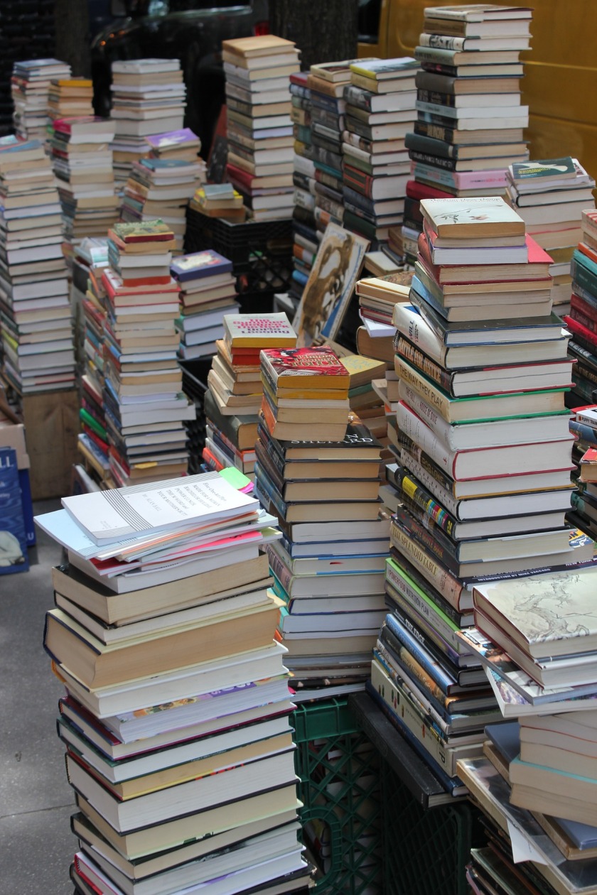 Photo of piles of books
